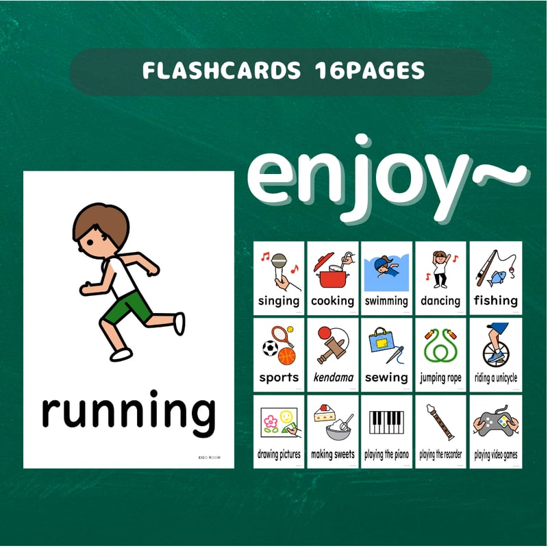 絵カード〈『Here we Go!6』完全対応◎ Action Flashcards 得意
