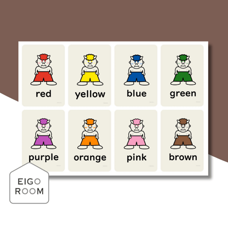 ミニカード〈Setsubun Colors Mini Cards 節分おにのパンツの色ミニカード〉 ３pages