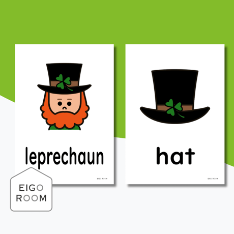 絵カード〈St. Patrick’s Day Flashcards 聖パトリックの祝日ピクチャーカード〉１３pages