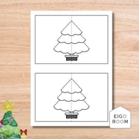 工作〈Christmas Pop-Up Card 飛び出すクリスマスカード②〉１page
