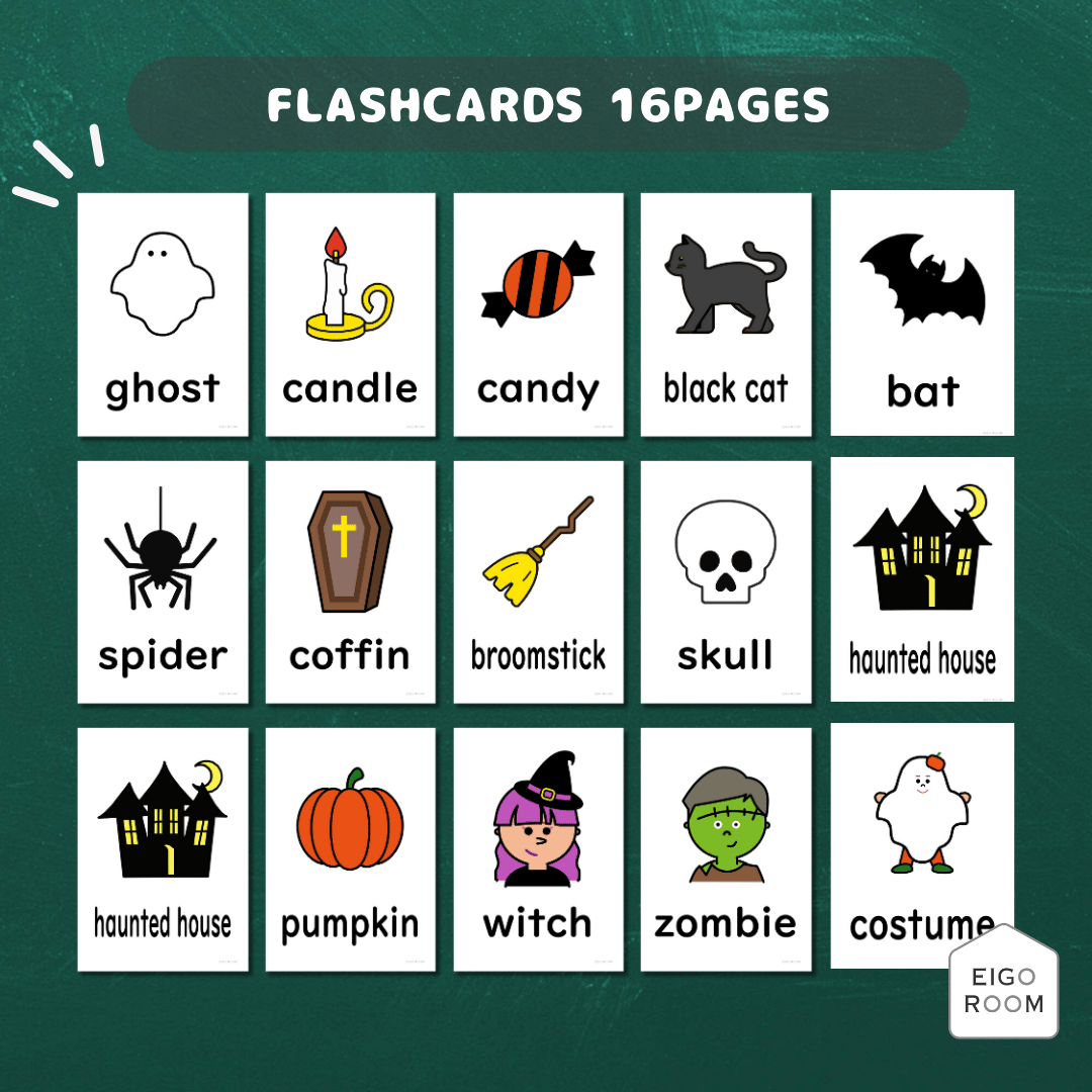 絵カード〈Halloween Flashcards ハロウィンピクチャーカード