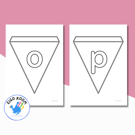 旗〈Lowercase Bunting 小文字の飾り旗〉 26pages