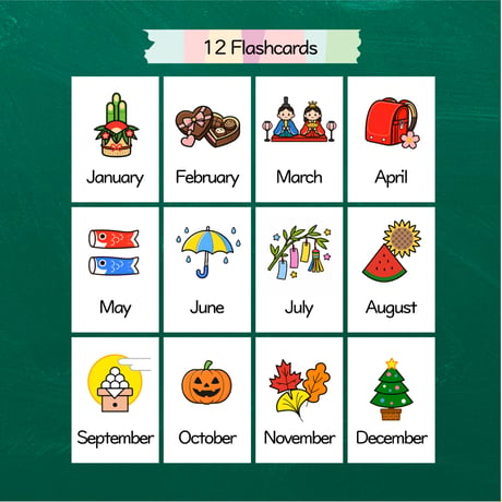 誕生日のアクティビティセット〈When is your birthday?〉