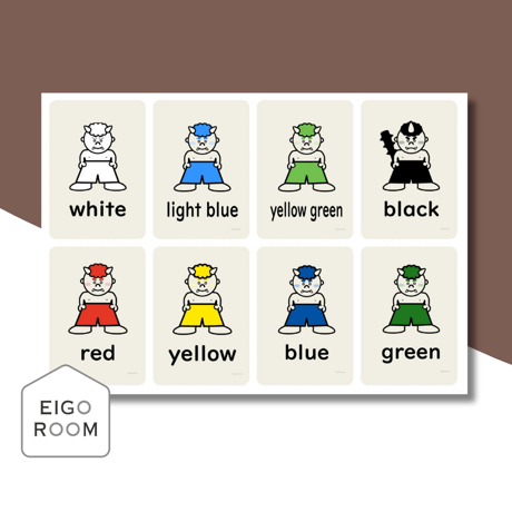 ミニカード〈Setsubun Colors Mini Cards 節分おにのパンツの色ミニカード〉 ３pages