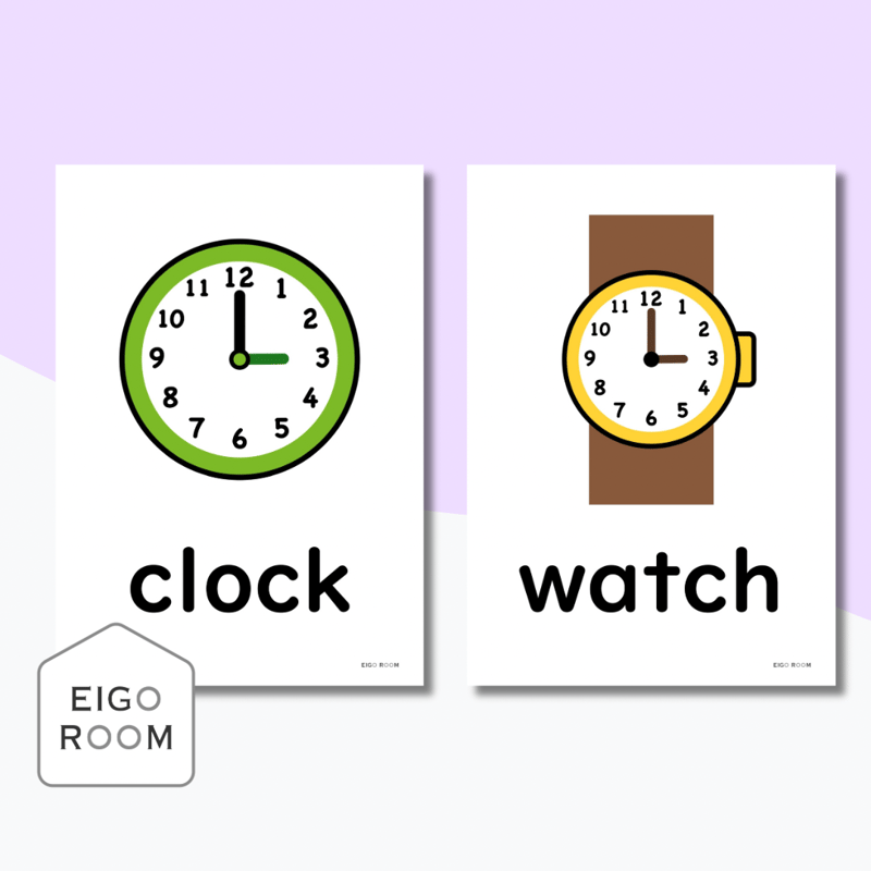 絵カード〈『Here We Go!5』完全対応◎ Belongings Flashcards