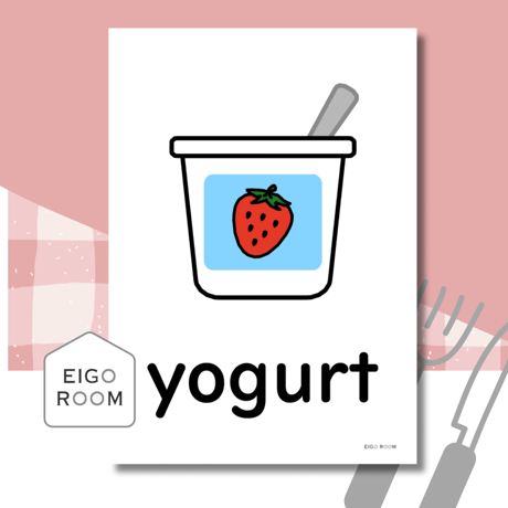 絵カード〈『Here We Go!５・６』完全対応◎  Drinks and Dessert Flashcards 飲み物とデザートピクチャーカード〉 １１pages