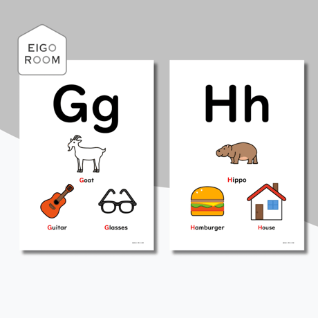 ポスター〈Alphabet Letters Poster アルファベットポスター〉 26pages