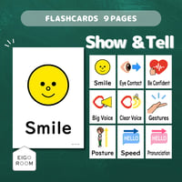ポスター〈Show and Tell Manner Posters 発表マナーピクチャーカード・ポスター（発表者ver.）〉９pages