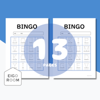 ビンゴ〈Uppercase Alphabet BINGO なぞり大文字ビンゴ〉１３pages