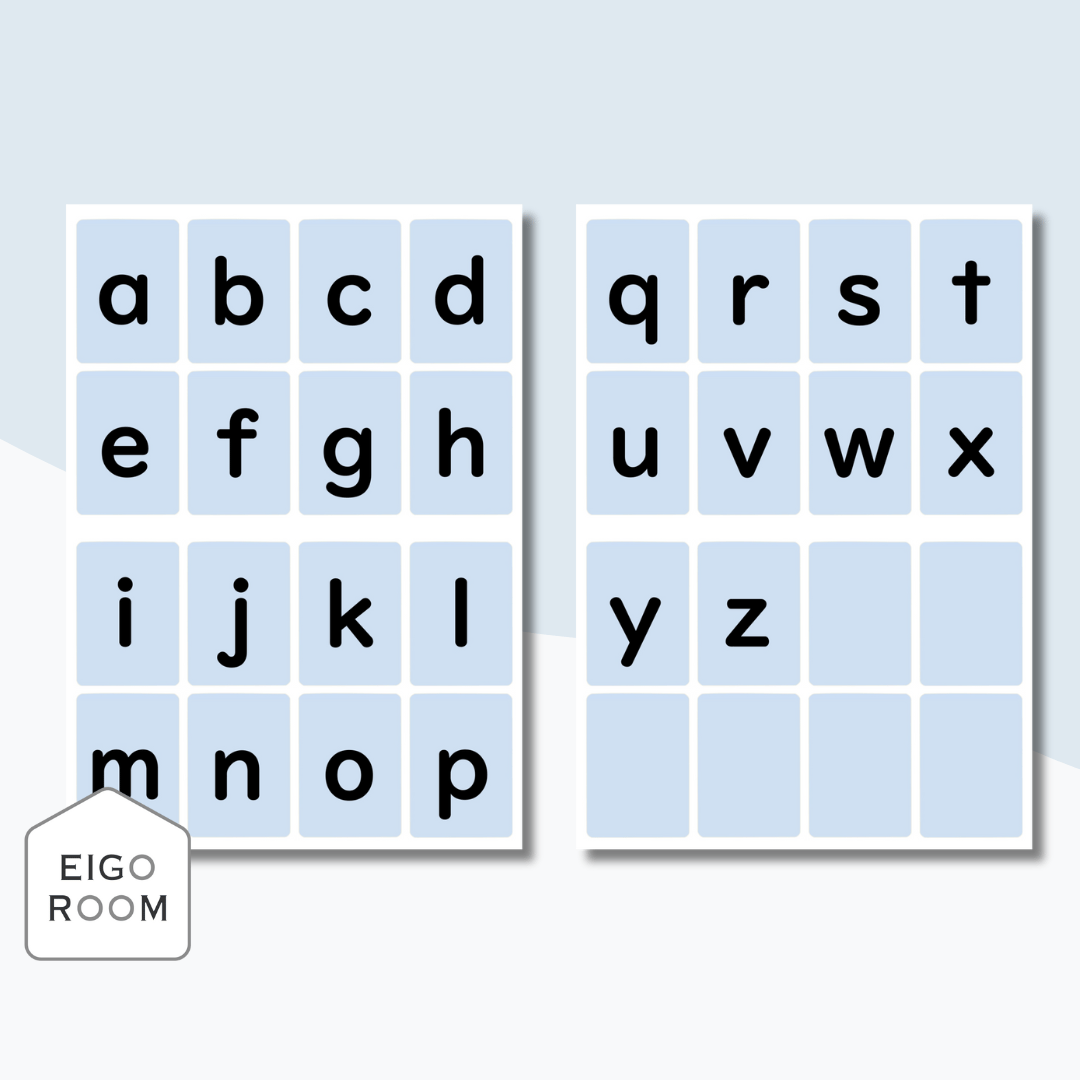 ミニカード〈Alphabet letters Mini Cards 大文字・小文字アルファベッ...