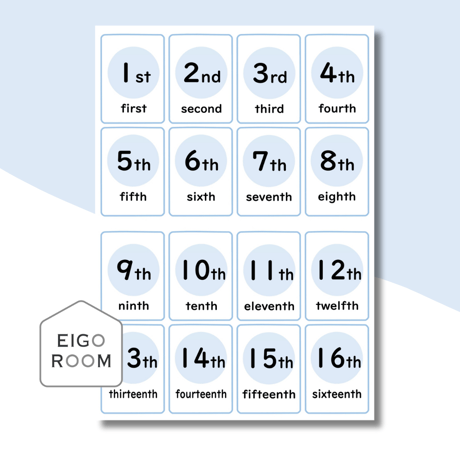 ミニカード〈Dates Mini Cards 日付け 日にち　ミニカード〉 2sets