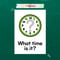 絵カード〈『Let\'s try!2』対応◎ What time is it? Flashcard 何時?ピクチャーカード〉 1page