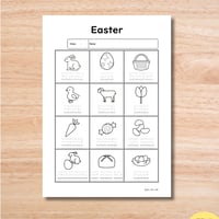 ワークシート〈Easter Tracing Page イースター・復活祭なぞり書きワークシート〉１page