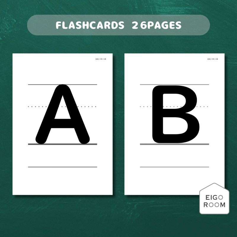 アルファベットカード〈 Uppercase Alphabet Flashcards with