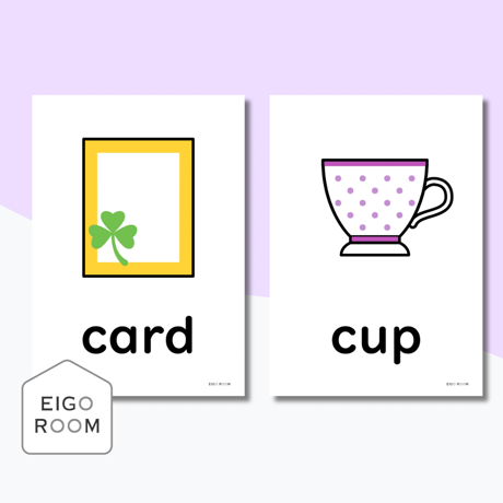 絵カード〈『Here We Go!５』完全対応◎  Belongings Flashcards 身のまわりのもの②ピクチャーカード〉 １２pages