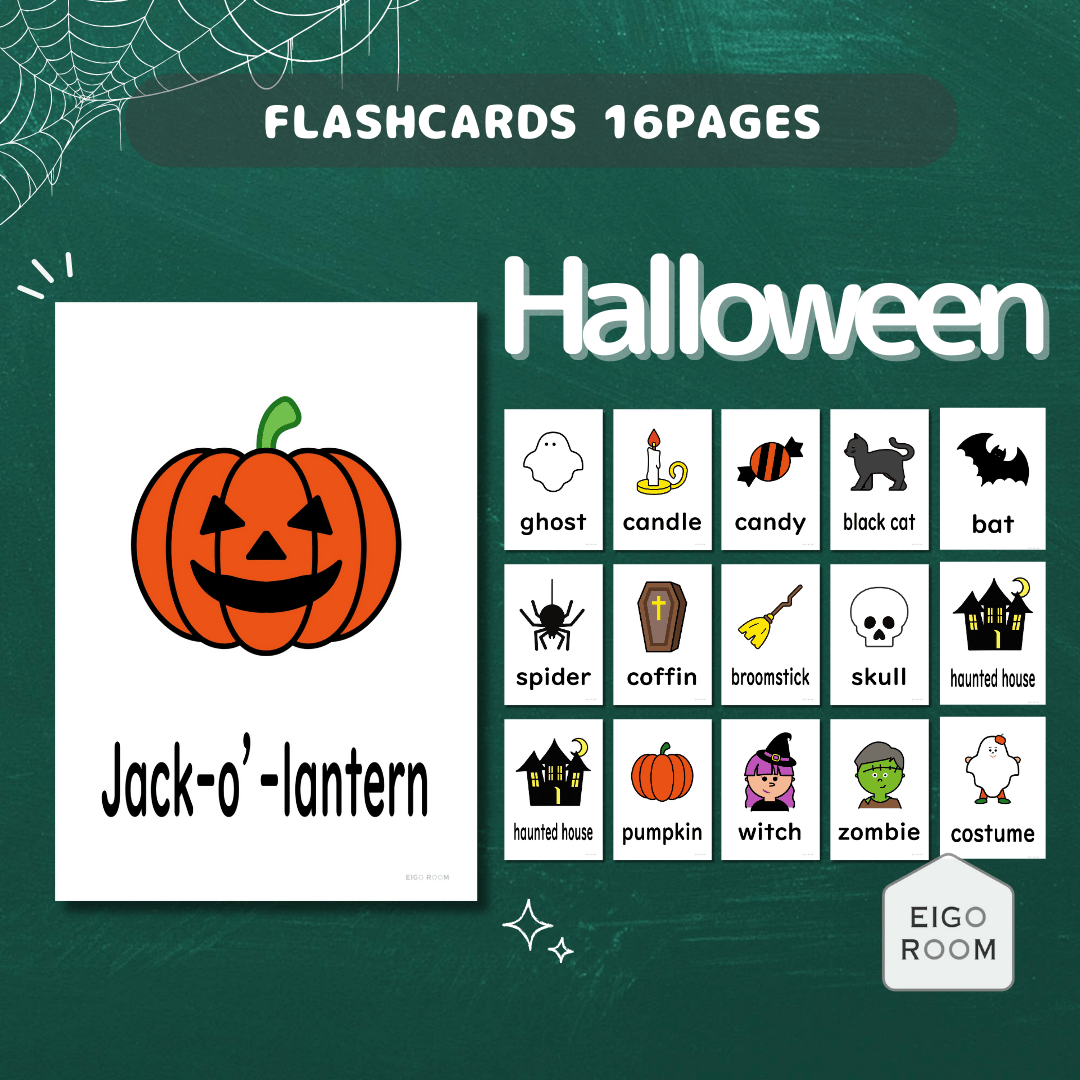 絵カード〈Halloween Flashcards ハロウィンピクチャーカード