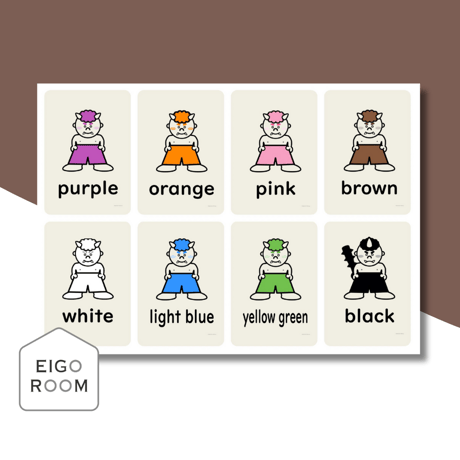 ミニカード〈Setsubun Colors Mini Cards 節分おにのパンツの色ミニカード〉 ３pages