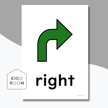 絵カード〈Simple Directions Flashcards 道案内ピクチャーカード〉 ３pages