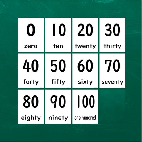 絵カード〈Numbers by 10 Flashcard 10の倍数ピクチャーカード〉 11pages  のコピー