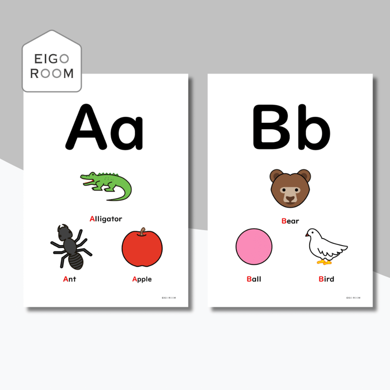 ポスター〈Alphabet Letters Poster アルファベットポスター〉 26pag