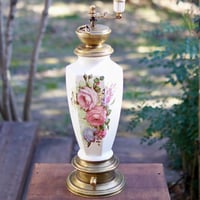 Poland製 陶器と真鍮のエレガントな薔薇 antique coffee Mill | 4B 