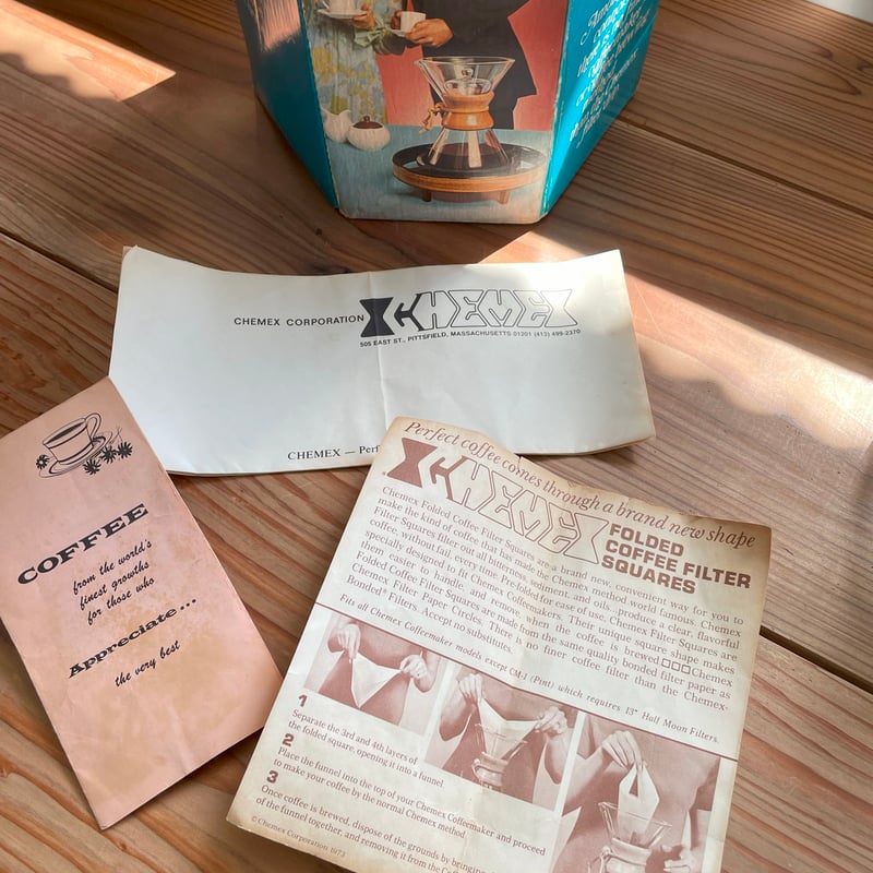 希少！ドイツ製造、オリジナルボックス付】1970's OLD CHEMEX（CM-3、2