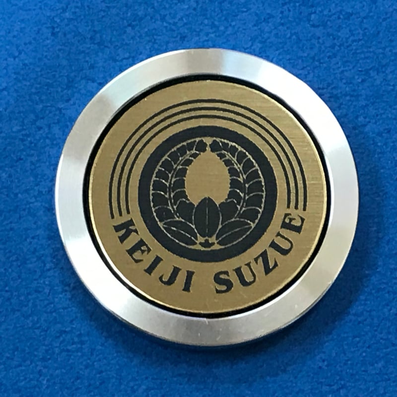 送料無料】【デザイン自由】ゴルフマーカー ゴールドタイプ | 江寿庵