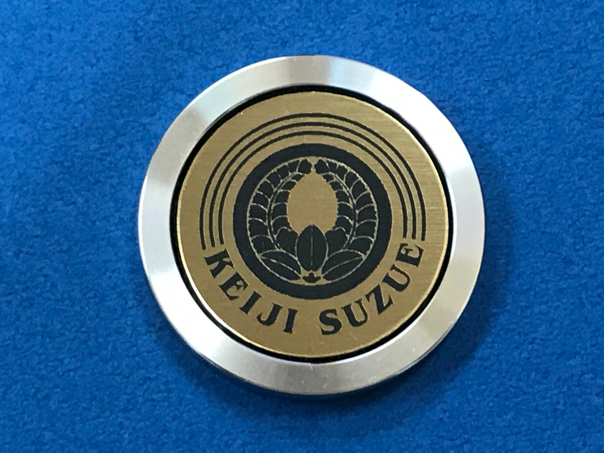 送料無料】【デザイン自由】ゴルフマーカー ゴールドタイプ | 江寿庵