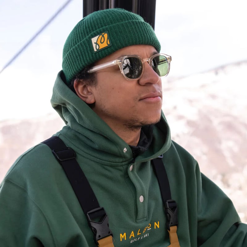 国内発送 送料無料】Malbon マルボン ゴルフ ニット帽/ビーニー 緑