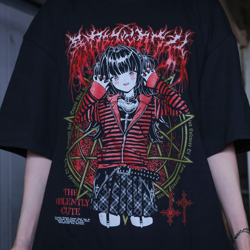 新品未使用 甘い暴力 フェティッシュTシャツ XL 事後受注】暴力的にカワイイ × 儀式 Tee 2026 Day1 Edition #暴カワ