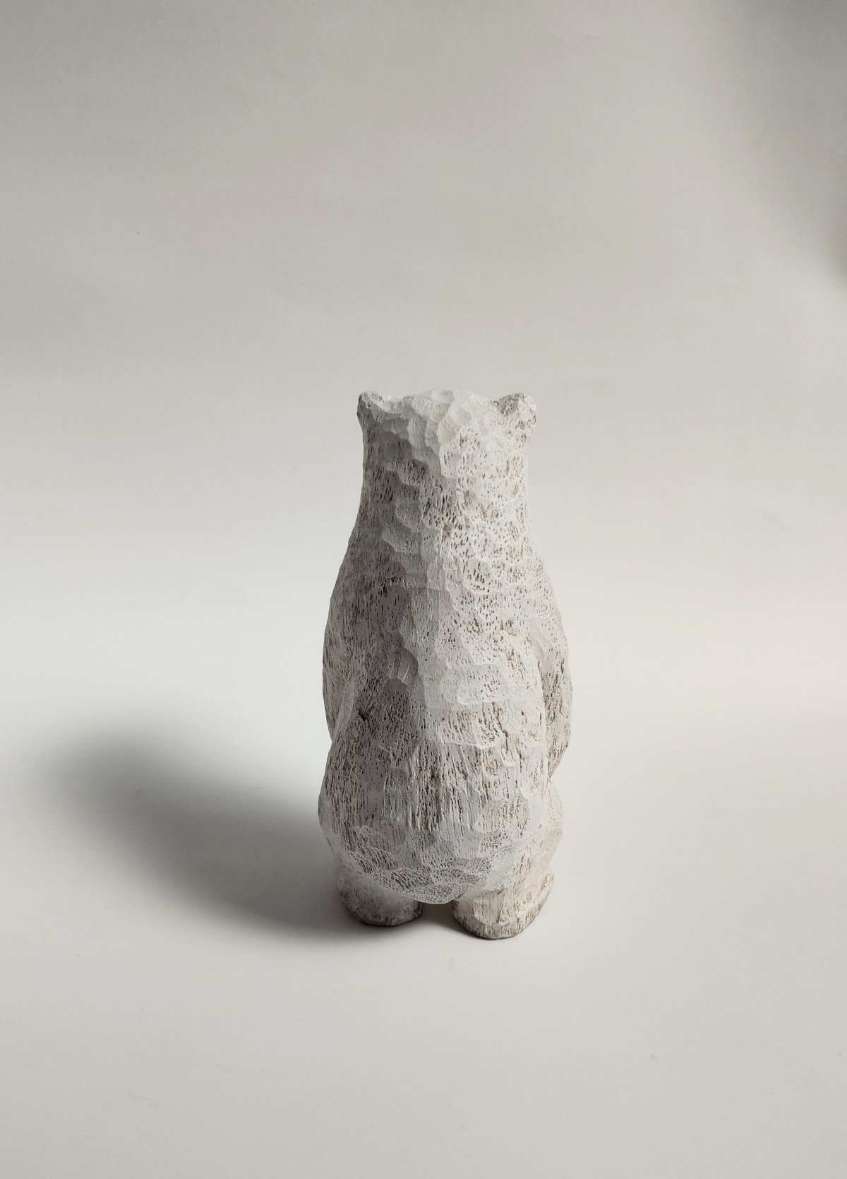 シロクマの子供 木彫り シロクマの子ども(木彫)25号 | wood and