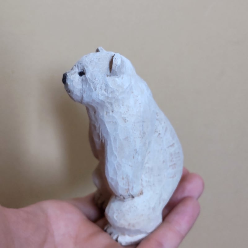 木彫りアンティック木製クマと魚の彫刻 約30cm白色珍しい白貴重品 木彫りアンティック木製クマと魚の彫刻 約30cm白色珍しい白 楽天市場