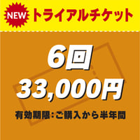 トライアルチケット【6回】