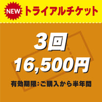 トライアルチケット【3回】