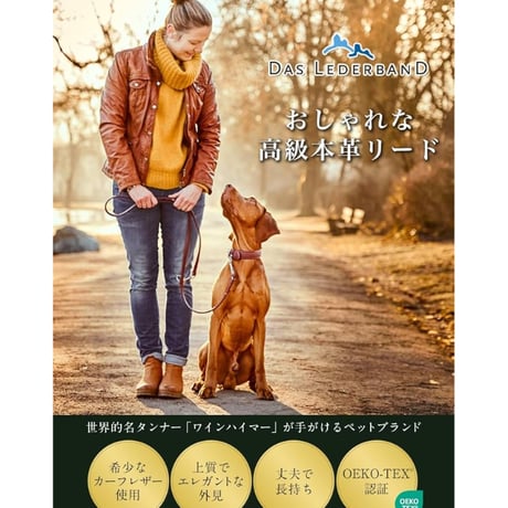 ドイツ製 Das Lederband 【レダーバンド】WEINHEIM ワインハイム アジャスタブルリード　red/violet