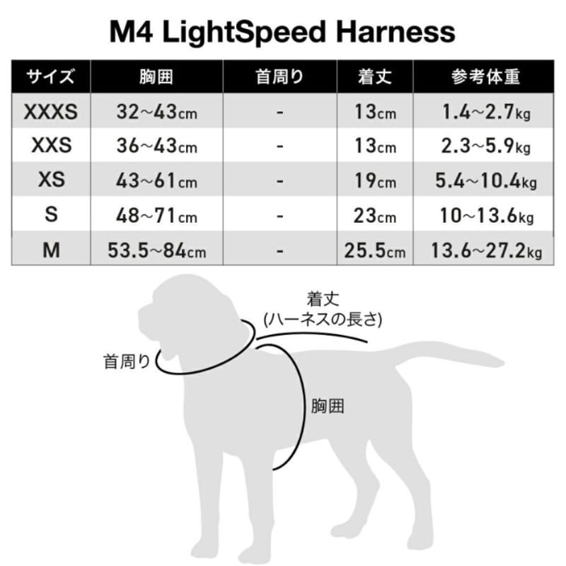 KILONINER（キロナイナー）M4 ハーネス 中型犬 | DOGGYWORKS