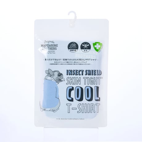 MANDARINE BROTHERS  INSECT SHIELD SKIN TIGHT COOL T-SHIRT  インセクトシールドスキンタイトクールTシャツ LIGHTBLUE