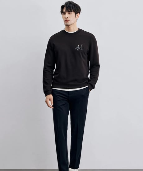 modal cotton round neck shirt /3color　SH2315