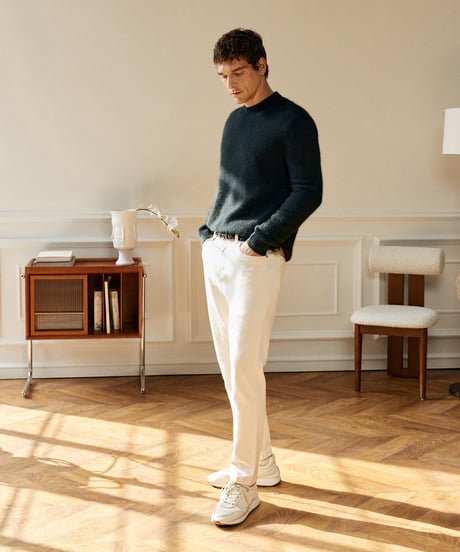 half turtleneck sweater cashmere 80% /2color　SH2570