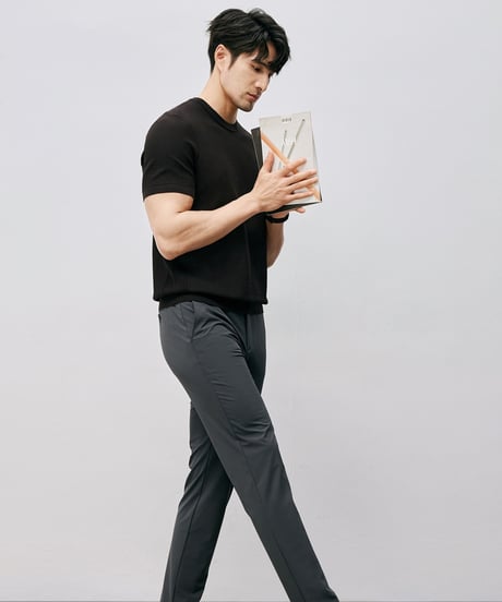cotton jacquard t-shirt /2color　SH2546
