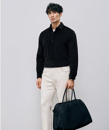 towel cotton polo shirt /2color　SH2596