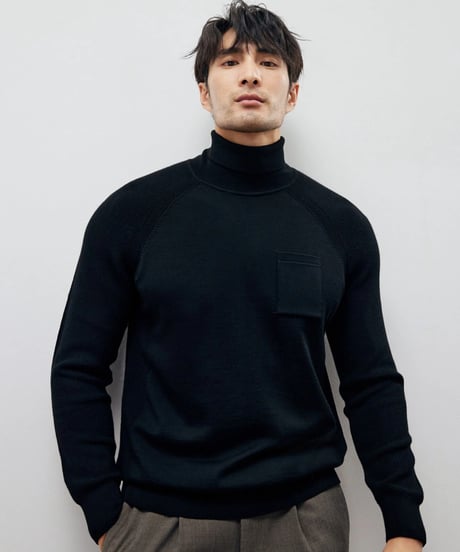 turtleneck wool sweater /2color　SH2179
