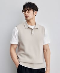 wool knit vest /2color　SH2131
