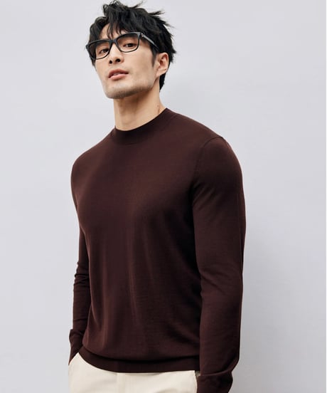 turtleneck sweater wool 100% /3color　SH2428