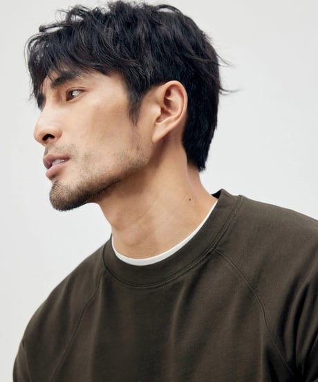 basic cotton round neck T shirt /4color　SH2284