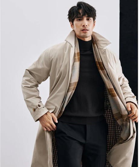 cotton mid coat jacket /2color　SH2415