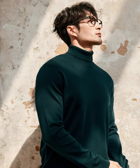 merino wool turtleneck sweater /4color　SH2386