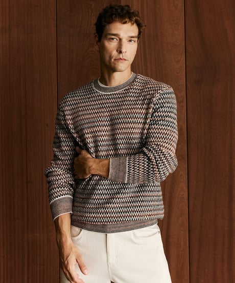 round neck wool cashmere sweater　SH2593