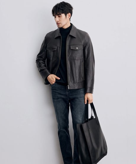 leather jacket sheepskin 100%　SH2330