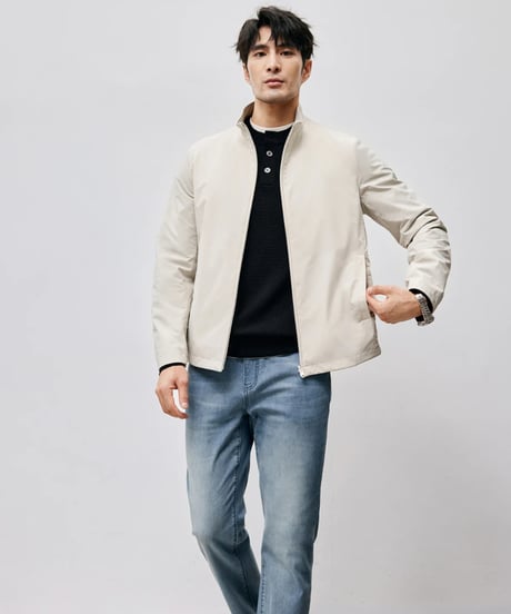 stand collar jacket /2color　SH2446